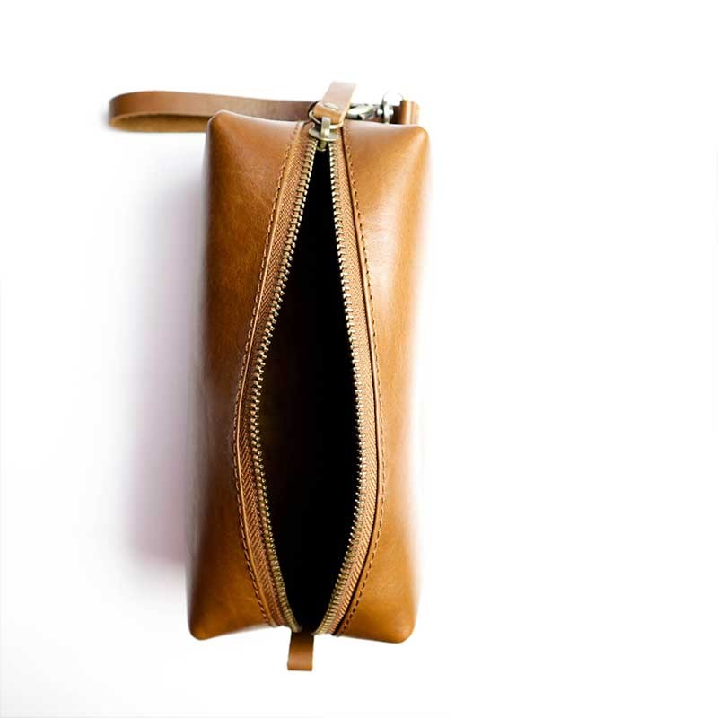 Tempat Pensil Kulit Wishaka Coklat